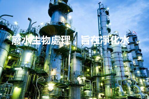“廢水生物處理，旨在凈化水源，守護(hù)碧水藍(lán)天”